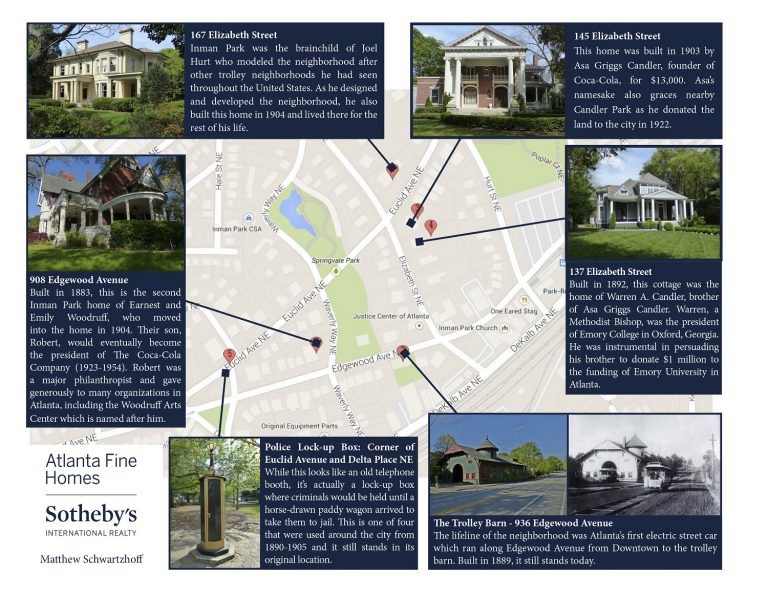 Inman Park Festival Historic Homes Map Matt Schwartzhoff